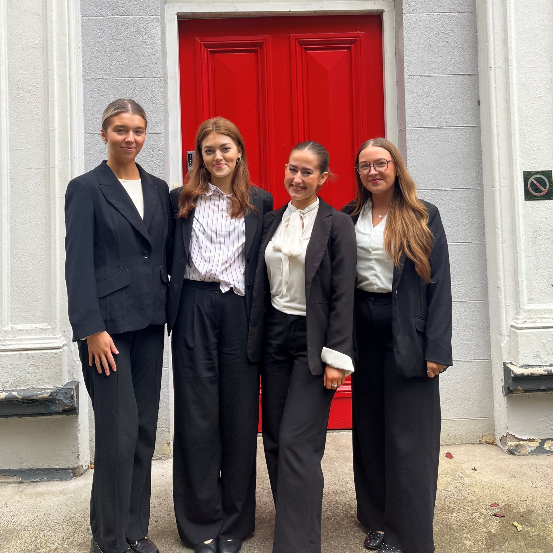 Cara and her Team mates attending the All Ireland Mediation Competition
